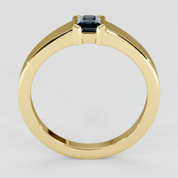 0.49 Ct. Bluish Green Sapphire Ring, 18K Yellow Gold 3