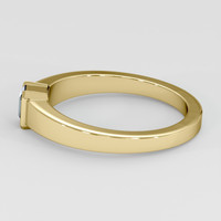 0.49 Ct. Bluish Green Sapphire Ring, 18K Yellow Gold 4