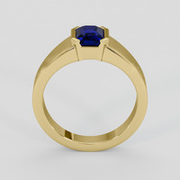 1.17 Ct. Blue Sapphire Ring, 18K Yellow Gold 3