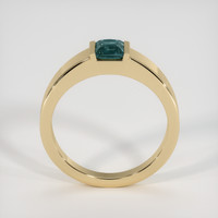 0.67 Ct. Bluish Green Sapphire Ring, 18K Yellow Gold 3
