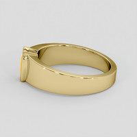 1.18 Ct. Orangish Yellow Sapphire Ring, 18K Yellow Gold 4