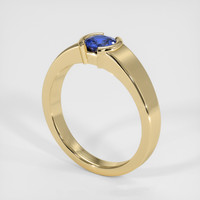 0.82 Ct. Color Change Sapphire Ring, 18K Yellow Gold 2
