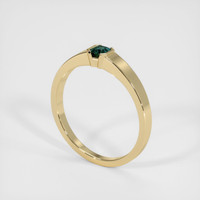 0.41 Ct. Sapphire Ring, 18K Yellow Gold 2