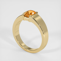 1.20 Ct. Sapphire Ring, 18K Yellow Gold 2