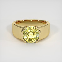 4.31 Ct. Sapphire Ring, 18K Yellow Gold 1