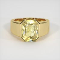 6.13 Ct. Yellow Sapphire Ring, 18K Yellow Gold 1