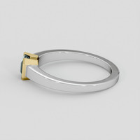 1.36 Ct. Bluish Green Sapphire Ring, 14K Yellow & White 4