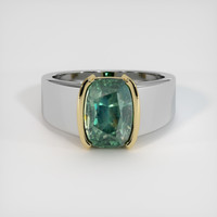 4.50 Ct. Sapphire Ring, 14K Yellow & White 1