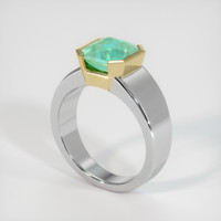 1.87 Ct. Emerald Ring, 18K Yellow & White 2