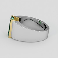 2.42 Ct. Emerald Ring, 18K Yellow & White 4