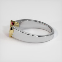 1.22 Ct. Ruby Ring, 18K Yellow & White 4