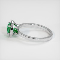 0.83 Ct. Emerald Ring, Platinum 950 4