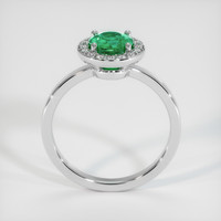 0.73 Ct. Emerald Ring, Platinum 950 3