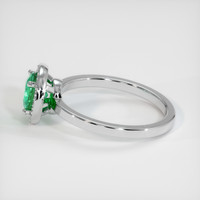 0.73 Ct. Emerald Ring, Platinum 950 4