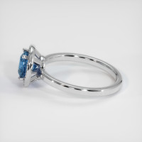 1.20 Ct. Sapphire Ring, 14K White Gold 4
