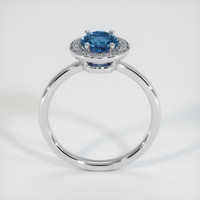 1.20 Ct. Blue Sapphire Ring, 18K White Gold 3