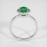 0.83 Ct. Emerald Ring, 18K White Gold 3