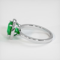 1.70 Ct. Emerald Ring, 18K White Gold 4