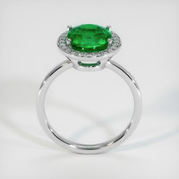 3.07 Ct. Emerald Ring, 18K White Gold 3