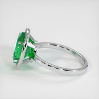 5.84 Ct. Emerald Ring, 18K White Gold 4