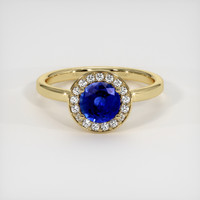 1.16 Ct. Sapphire Ring, 14K Yellow Gold 1