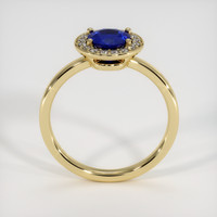 1.16 Ct. Blue Sapphire Ring, 18K Yellow Gold 3