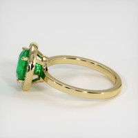 1.70 Ct. Emerald Ring, 18K Yellow Gold 4