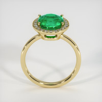 5.84 Ct. Emerald Ring, 18K Yellow Gold 3