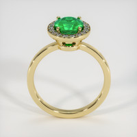 1.38 Ct. Emerald Ring, 18K Yellow Gold 3