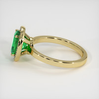 1.38 Ct. Emerald Ring, 18K Yellow Gold 4