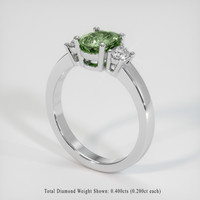 1.64 Ct. Sapphire Ring, Platinum 950 2