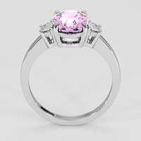 3.50 Ct. Purplish Pink Sapphire Ring, Platinum 950 3