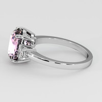 4.04 Ct. Pink Sapphire Ring, Platinum 950 4