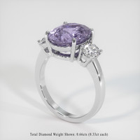 4.53 Ct. Sapphire Ring, Platinum 950 2