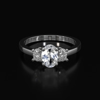 0.92 Ct. Sapphire Ring, Platinum 950 1