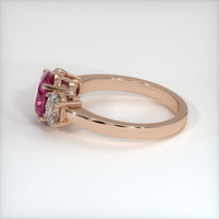 2.21 Ct. Pink Sapphire Ring, 18K Rose Gold 4