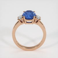3.77 Ct. Blue Sapphire Ring, 18K Rose Gold 3