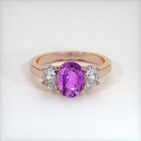2.55 Ct. Sapphire Ring, 18K Rose Gold 1