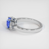 2.21 Ct. Blue Sapphire Ring, 10K White Gold 4