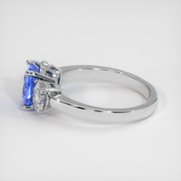 2.35 Ct. Blue Sapphire Ring, 10K White Gold 4