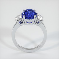 4.23 Ct. Blue Sapphire Ring, 14K White Gold 3