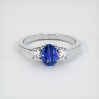 1.13 Ct. Sapphire Ring, 14K White Gold 1