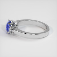 1.58 Ct. Blue Sapphire Ring, 14K White Gold 4