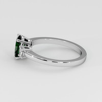 2.92 Ct. Green Tsavorite Garnet Ring, 14K White Gold 4