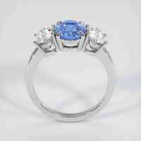 2.25 Ct. Blue Sapphire Ring, 14K White Gold 3