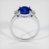 3.58 Ct. Blue Sapphire Ring, 14K White Gold 3