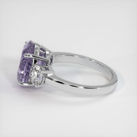 4.53 Ct. Sapphire Ring, 14K White Gold 4