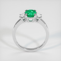 1.19 Ct. Emerald Ring, 18K White Gold 3