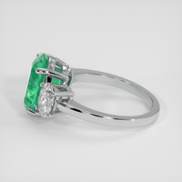 2.67 Ct. Emerald Ring, 18K White Gold 4