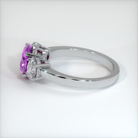 2.55 Ct. Sapphire Ring, 18K White Gold 4